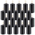 thumbnail image 1 of Set de 20 Velas Cilíndricas Negras sin Goteo ni Humo de 10 cm, 1 of 8