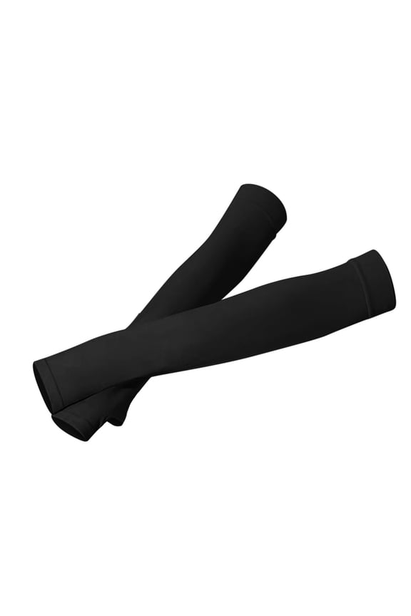 Arm Sleeves, Arm Warmers Unisex Ice Silk Sleeves Men and Women Sleeves Outdoor Cycling Sleeves, Black