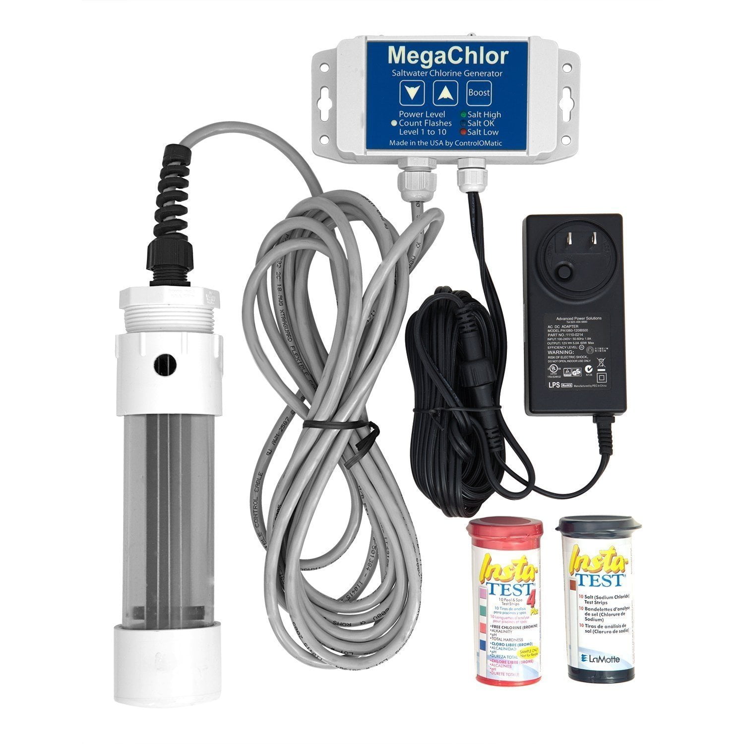MegaChlorCD Salt Water Pool and Swim Spa Chlorine Generator, Drape