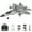 Gray, variant on Fisca RC Plane F-22 Raptor RC Jet, 4 Channel Remote Control Airplane, Stunt Flying Upside Down, Great Gift Toy for Kids and Adults
