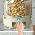 thumbnail image 4 of Rice Storage Container Compartmentalised Rice Bucket Rotating Mixed Grain Rice Storage Box Household Insect Proof Proof Sealed Rice Jar Box for Storage, 4 of 7
