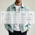 thumbnail image 6 of FRSASU Men's Casual Coach Jacket Snap Button Closure Collared Loose Fit Lightweight Windbreaker Outerwear Mint Green, 6 of 6