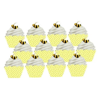 Bee Cupcake Toppers and Wrappers, Gender Reveal Party Supplies (104  Pieces), PACK - City Market