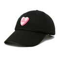 thumbnail image 4 of DALIX Be Mine Valentine's Day Candy Hat Womens Embroidered Baseball Cap in Black, 4 of 6