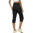 thumbnail image 5 of Posijego Capri Pants for Women High Waist Cropped Jogger Pants Summer Athletic Yoga Capris with Pockets, 5 of 8