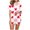 Pink 02, variant on Yievot Womens Pajama Sets 2 Piece Graphic Print Button Down Short Sleeve Pj Set Summer Soft Sleepwear Loungewear