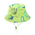 thumbnail image 5 of yocbz Baby Beach Hat Baby Sun Hat Kids Summer UPF 50+ Toddler Bucket Hat Wide Brim Adjustable Beach Hats for Boys Girls F,One Size, 5 of 5