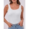 thumbnail image 6 of ANRABESS Womens Sleeveless Scoop Neck Tank Top Ribbed Fitted Summer Basic Slim Cute Tops 2026 White Medium, 6 of 8