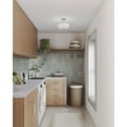 thumbnail image 3 of Progress Lighting Inspire 1-Light LED Semi-Flush Mount, Brushed Nickel, Linen Shade, 3 of 6