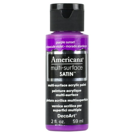 Americana Multi Surface Satin Acrylic Paint 2oz Purple Sunset Americana Multi Surface Satin Acrylic Paint 2oz Purple Sunset