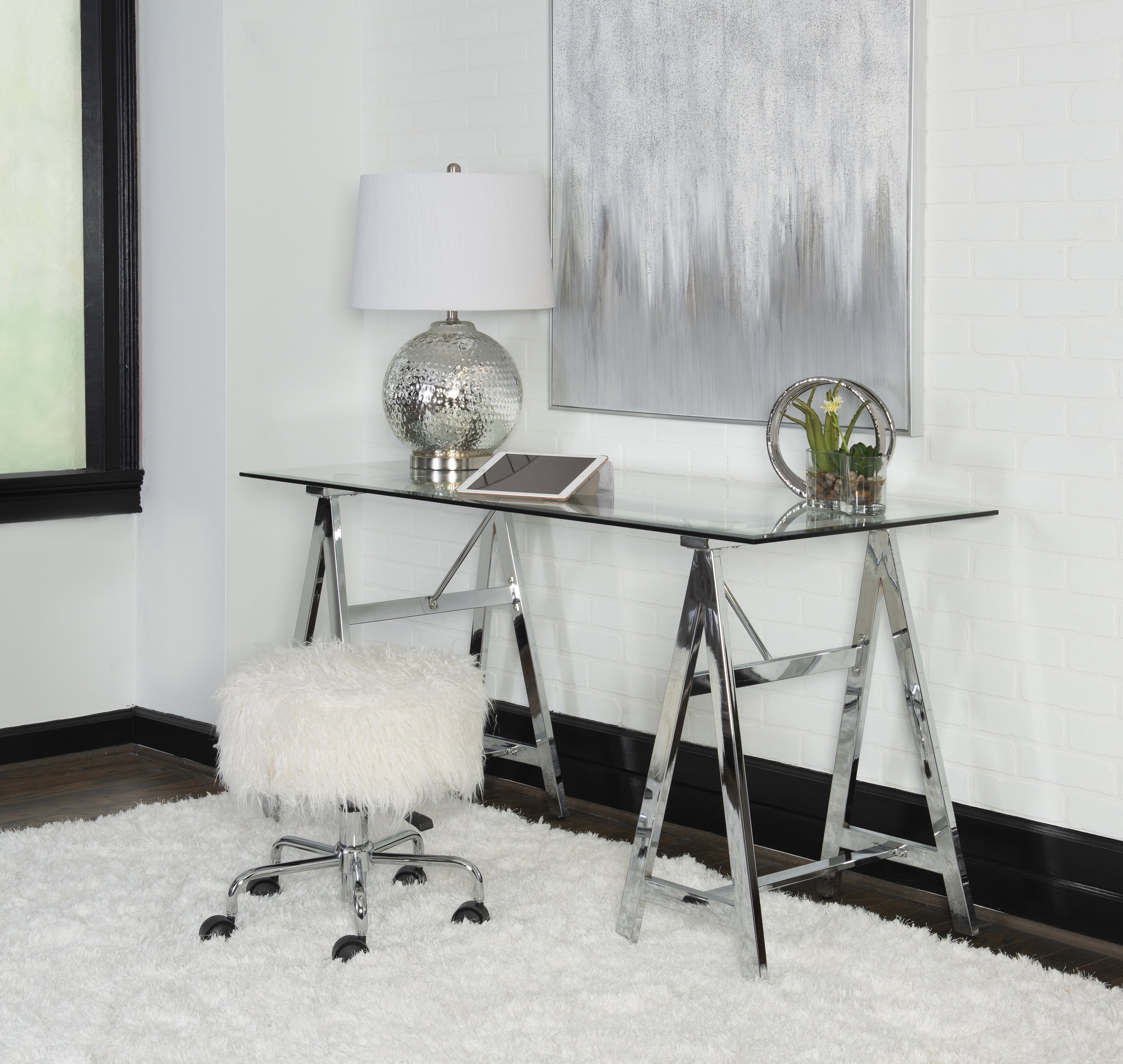 Canterbury Glass Top Writing Desk 58