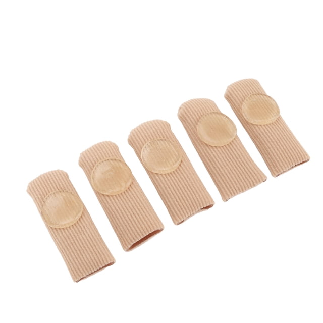 Protectores De Mangas De Tubos De Tela De Gel Para Callos, Ampollas, Callosidades Con Material Inodoro Y Agradable Para La Piel, 5 Piezas, Cojín Para Dedos, Protección Con