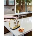 thumbnail image 3 of Farmhouse Cow Toaster Cover 4 Slice, Large Kitchen Appliance Covers, Vintage Country Sunflower Botanical Beige Toaster Oven Cover with Loop, Bread Machine Cover Polyester Dust Cover Protection, 3 of 4