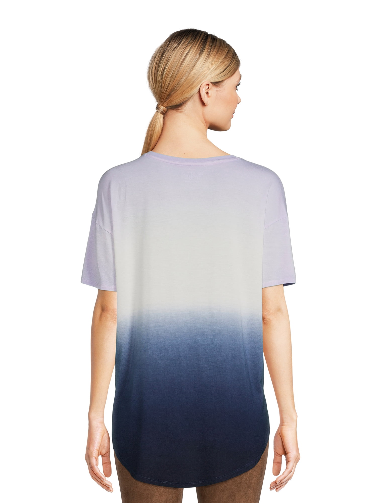 Time and Tru Women's V-Neck Tunic T- Shirt