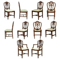 Clover Back Dining Chairs, Set of 10