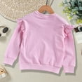 thumbnail image 7 of LNMQLPDBS Cute Tops for Girls Puff Long Sleeve Crewneck Shirts Ruffle Shoulder Solid Color Tops Toddler Girl Sweatshirt Trendy Casual Baby Girl Clothes for Vacation Party Pink 8-12 Years, 7 of 7