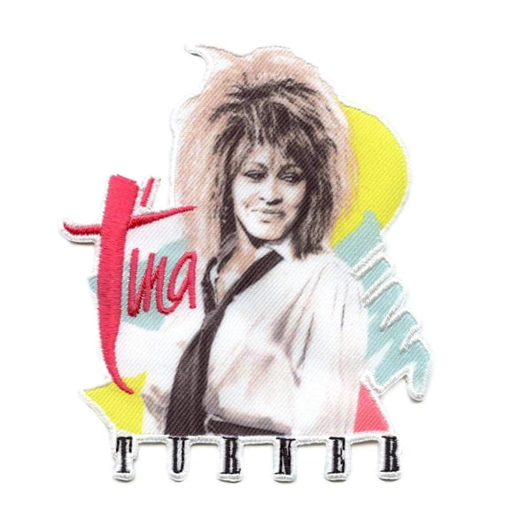 Tina Turner 80s Portrait Patch Queen of Rock 'N' Roll Sublimated Embroidery Iron On