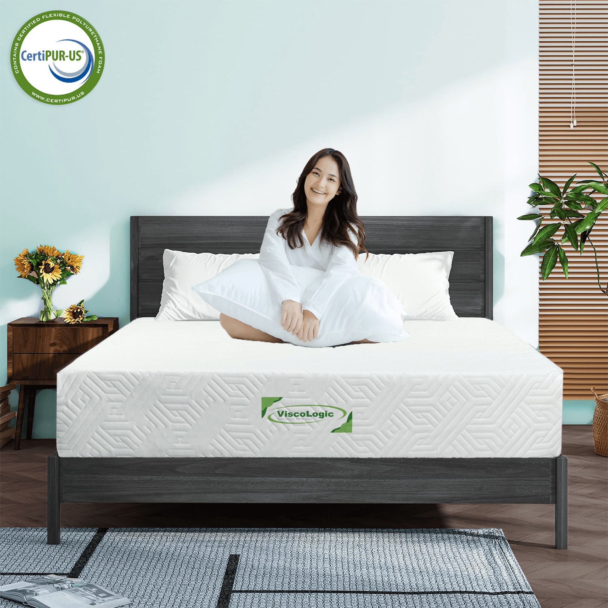 ViscoLogic Maxima 7" Twin Reversible Medium Comfort Foam Mattress