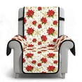 thumbnail image 6 of Yuyamidu Poinsettia Small Recliner Chair Covers with Pockets Washable Reclining Chair Cover for Living Room Thicken Recliner Slipcovers Soft Furniture Protector Gift for Holiday, 6 of 7