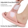 thumbnail image 4 of Ecetana Open Toe House Slippers for Women Memory Foam Bedroom Slippers Cozy Indoor House Shoes, 4 of 7