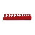 thumbnail image 1 of Industro Magnetic Wrench Holder - Red, Holds 10 Pcs, 1 of 4