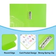 thumbnail image 3 of Uxcell 9.3x12.2" Punchless Binder Clamp, 2 Pcs Plastic Single Strong Clip Binder Sheet File Folder Protector, Green, 3 of 5