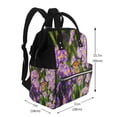 thumbnail image 2 of Xecao butterflies and Gardens Print Large Capacity Nappy Bag Is a Multi-Functional Waterproof Travel Backpack, Perfect as a Nursing Bag or Mummy Backpack for Women, 2 of 6