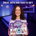 thumbnail image 6 of GirlZone Craft Sand Art Kit for Kids Ages 6 & Up - Glow-in-The-Dark Sand Art Bottles - DIY Creative Activity, 6 of 6