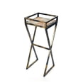 thumbnail image 5 of Ore International 35.5" in GRAY STONE SLAB BLACK/GOLD METAL PLANT STAND, 5 of 5