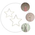thumbnail image 2 of 2 Pcs Home Dcor Star Shaped Wreath Ring Floral Hoop Rings Wreath Forms Crafts Metal Rings, 2 of 3
