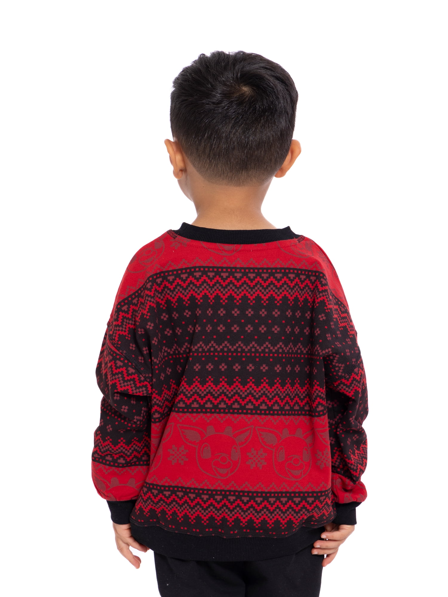 Rudolph Toddler Boys or Girls Holiday Graphic Crewneck Sweatshirt with Long Sleeves, Sizes 12M-5T