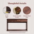 thumbnail image 4 of Aitjunz 63" Console Table with 2 Drawers and Storage Shelf, Waterfall Wood Grain Entryway Table with Curved Edges, Long Sofa Table for Living Room, Hallway and Foyer, 4 of 6