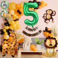 thumbnail image 3 of Set de 10 globos de aluminio PEUTIER Jungle Safari con forma de animal, 3 of 7