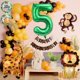thumbnail image 3 of Set de 10 globos de aluminio PEUTIER Jungle Safari con forma de animal, 3 of 7