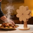 thumbnail image 5 of Hearth & Gear Wooden Windmill Decorative Ornament With Foldable Design Natural Color Desktop Art Piece For Home Modern Minimalist Style Pottery Set Place Mats Indoor Dining Washable Outdoor Dining, 5 of 5