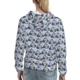 thumbnail image 7 of Lsque Police Car Pattern Casual Women's Hoodie,Hooded Sweatshirt with Kangaroo Pocket,Pullover Hoodie with Eye-catching Drawstrings-X-Large, 7 of 7