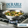 thumbnail image 4 of Farberware Brilliance 14 Inch Wok Induction Compatible, Metal Utensil and Dishwasher Safe, Stainless Steel, 4 of 10