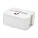 thumbnail image 4 of Organizador de albóndigas Macarena Contenedor de almacenamiento de alimentos con tapa y asa contenedor Organizador para refrigerador de 4 capas para fideos, 4 of 8