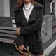 thumbnail image 5 of Puntoco moda para mujer cálido abrigo de imitación chaqueta invierno sólido manga larga prendas de vestir exteriores Puntoco Puntoco-2002, 5 of 7