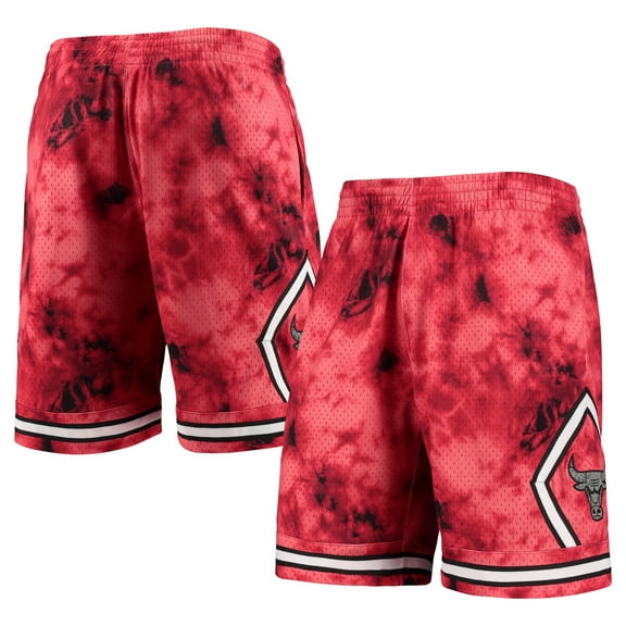 Men's Mitchell & Ness Red Chicago Bulls Hardwood Classics 1997 Galaxy Swingman Shorts