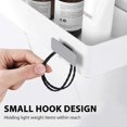 thumbnail image 5 of Adhesive Bathroom Shelf Without Drilling White Self-Adhesive Wall Shelf Floating Shower Shelf Plastic Shelf to stick on Tiles, 5 of 5