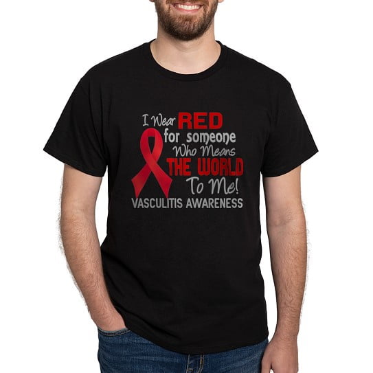 CafePress - Vasculitis Meansworldtome2 Dark T Shirt - Men's Classic Cotton T-Shirts
