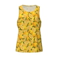 thumbnail image 4 of Xecao Yellow Limes Men's Tank Top Workout Quick Dry Sleeveless Gym Jogging Muscle Shirts Summer Swim Beach Tops, 4 of 9