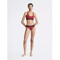 thumbnail image 2 of Calvin Klein Women's Modern Cotton Holiday Bikini Underwear, Red/Black XS, 2 of 4