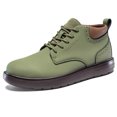 thumbnail image 3 of Flyland Men's Ankle Boots Fashion High Top Casual Leather Shoes Outdoor Anti-Slip Male Shoes, 3 of 7