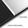 thumbnail image 4 of Folding Makeup Mirror (10X7 Inch),Portable Office Desktop Travel Mirror,PU Leather Mirror with Adjustable Stand, 4 of 5