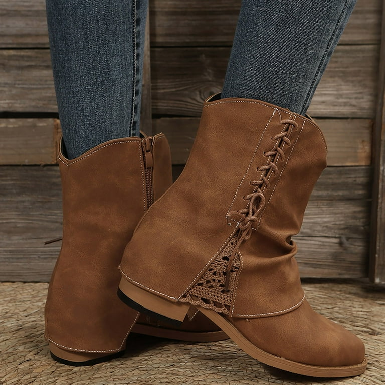 Western ankle booties hot sale womens