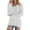 White, variant on Fuzzy Sweaters Women Trendy Casual V Neck Tunic Pullover Long Sleeve Faux Fur Tops Solid Color Winter Knitwear (XL, Sky Blue)