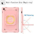 thumbnail image 3 of SaniMore for Samsung Galaxy Tab A9 Plus 12.4" 2023 SM-X810/X816/X818 Case, Multi-Functional with Handle Shoulder Strap & 360° Rotatable Kickstand Shockproof Protective Case for Girls Boys, Rosegold, 3 of 9