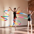 thumbnail image 3 of 18PCS Dance Ribbons for Kids Colorful Ribbon Streamers Rhythmic Gymnastics Twirling Ribbons Polyester Ribbon Wands Dance Ribbon Party Favors, 3 of 6